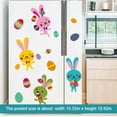 thumbnail image 2 of Easter Decorations Window Clings Bunny Eggs Chicks Flowers Carrot Happy Easter Decals Decor for Glass Windows Home Office School Kindergarten 4 Sheets Party Supplies, 2 of 10
