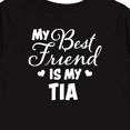 thumbnail image 4 of Inktastic My Best Friend is My Tia with Hearts Boys or Girls Long Sleeve Toddler T-Shirt, 4 of 5