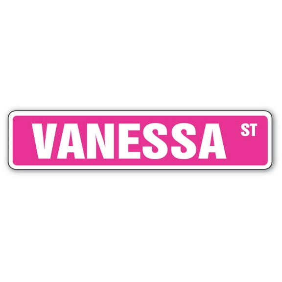 VANESSA Street Sign Childrens Name Room Sign | Indoor/Outdoor |  36" Wide