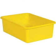 Teacher Created Resources TCR20410 Plastic Storage Bin, Yellow - Large