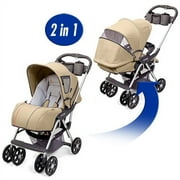 Combi I-Thru Convert-a-Carriage Stroller, Sand