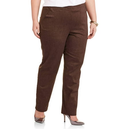 Just My Size Women's Plus-Size 2-Pocket Stretch Pull-On Pants ...