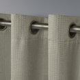 thumbnail image 4 of Exclusive Home Curtains 2 Pack Eglinton Woven Blackout Grommet Top Curtain Panels, Linen, 52x84, 4 of 6