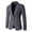 Black, variant on QENGING Men's Suit Jacket Solid Color Business Slim Fit Suit Personality Casual Suit Blazer Jacket for Casual Home Holiday