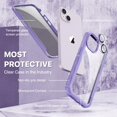 thumbnail image 3 of TEMOGU-Compatible with iPhone 14/13 Case Built-in Privacy Screen Protector with Camera Lens Protector, 360°Full Body Shockproof Case for iPhone 13/14 with Anti Spy Screen Protector -Purple, 3 of 4