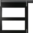 thumbnail image 3 of Twin Star Home 42" Wide Contemporary Sliding Barn Door with Frosted Glass Panels, 3 of 5