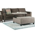 thumbnail image 2 of Trent Home 36" Coffee Table Storage Ottoman in Distressed Gray Faux Leather, 2 of 9