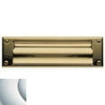 thumbnail image 6 of Baldwin 0015.050 Open Magazine Size Letter Box Plate, Satin Brass and Black, 6 of 7
