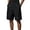 Black, variant on Uwinwear Men's Baggy Wide Leg Casual Shorts Pleated Dress Business Elastic Waist Summer Lightweight Shorts with Pockets
