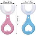 thumbnail image 4 of Niños y Niñas, Cepillo de Silicona Suave de Grado Alimenticio, Cepillo Dental Curvado para Limpiar Dientes 360°, para Cuidar de la Salud Bucal (2-6 Años) ShuxiuWang  1327537035978, 4 of 4