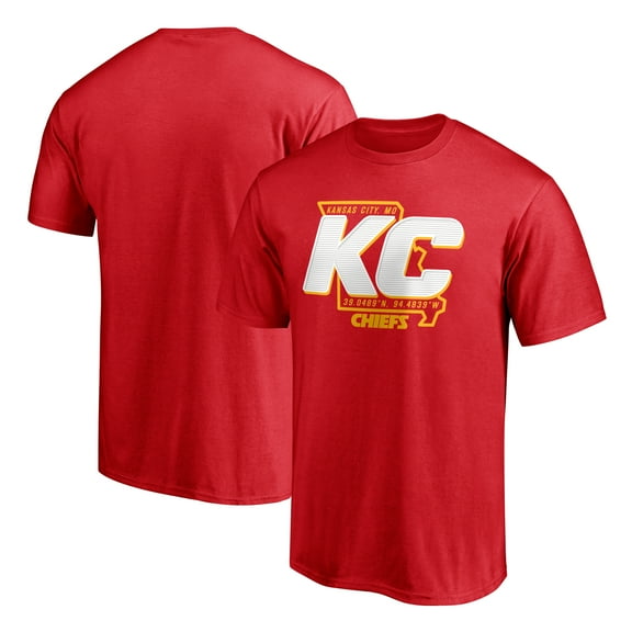 Men's Red Kansas City Chiefs Hometown Collection 1st Down T-Shirt