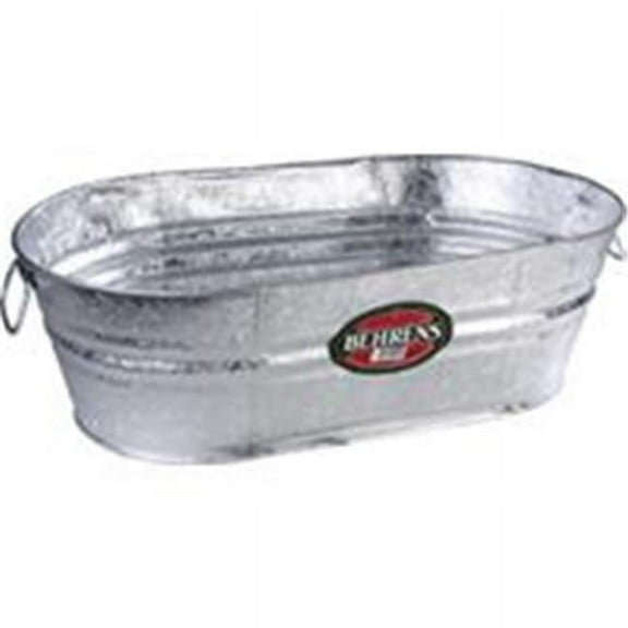 Piazza Oval Galvanized Beverage Tub, Rust Resistant