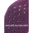 thumbnail image 5 of Spencer Women's Thicker Warm Fuzzy Socks Fleece Lined Slipper Socks Grippers Winter Warm Cozy Socks Home Non Slip Socks Christmas Gift, Wine Red, 5 of 12
