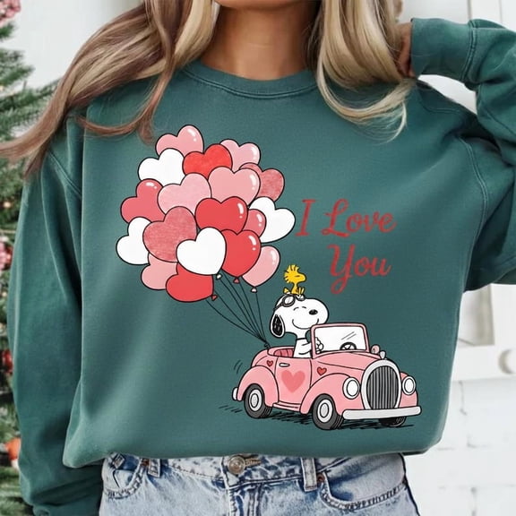 Snoopy Valentine, Cute Valentine’s Day Shirt Design, Happy Valentine’s Day PNG, Gift for Her, Gift for Him, Valentine Sweatshirt