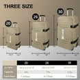 thumbnail image 6 of 3 Piece Softside Luggage Set, Heavy-Duty Water-Resistant Softshell Suitcase with Wheels, 20"/26"/30" Lightweight Rolling Luggage Bag, Beige,TA510, 6 of 9