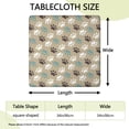 thumbnail image 2 of Paw Prints Square Fitted Tablecloth with Elastic Edge,Square Table Cover,Washable Elastic Table Cover for Home Kitchen Party Decor 34"x34", 2 of 6