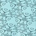 thumbnail image 1 of Ahgly Company Machine Washable Indoor Square Transitional Electric Blue Area Rugs, 4' Square, 1 of 7