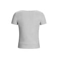 thumbnail image 5 of MaFYtyTPR Womens Summer Printed Tops Fashion Short Sleeve Square Neck Loose Casual Blouse for Women A-Gray L, 5 of 5