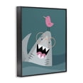 thumbnail image 2 of Stupell Industries Cottage The Friendliest Shark Black Framed Giclee Art, 24 x 30, by Rachel Nieman, 2 of 8