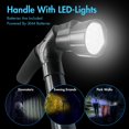 thumbnail image 3 of All Terrain LED Folding Walking Cane- 6 Ultra Bright Built-In LEDs-Folds in Seconds-5 Adjustable Height Levels, 3 of 10