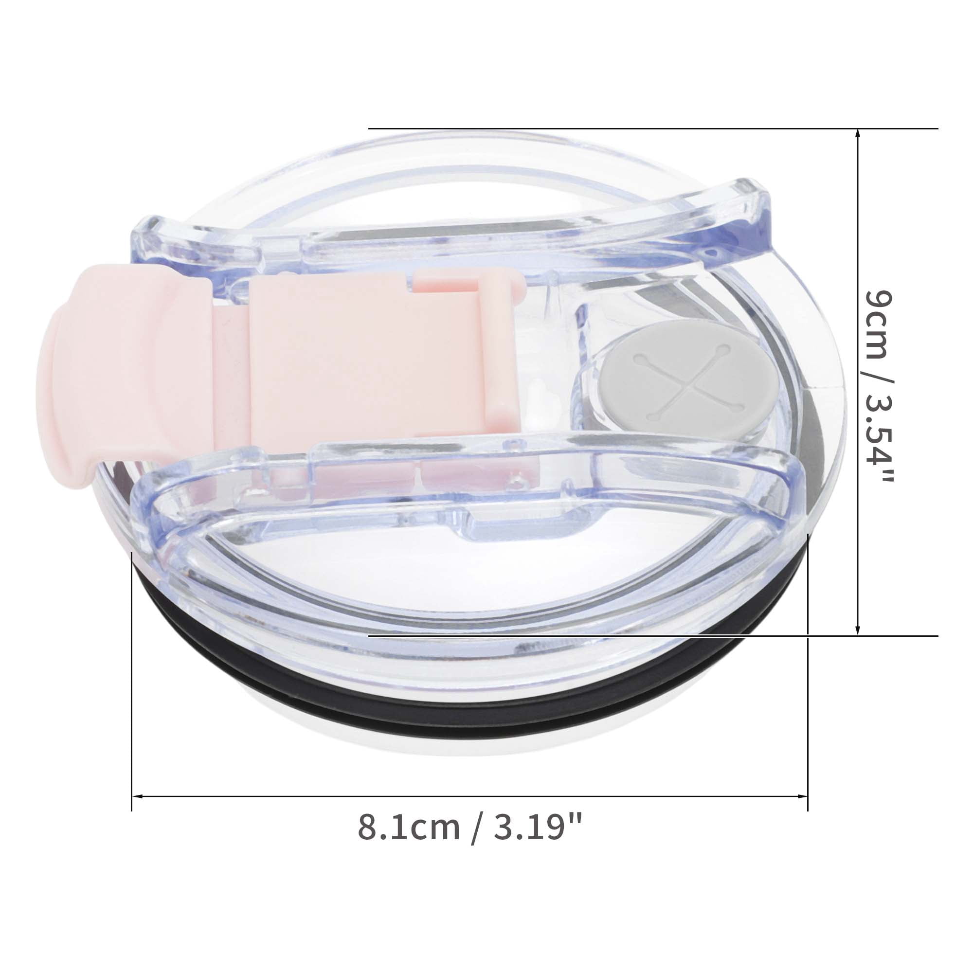 Unique Bargains 1 Pc Portable Tumbler Lid for Office Use Travel Purposes Pink