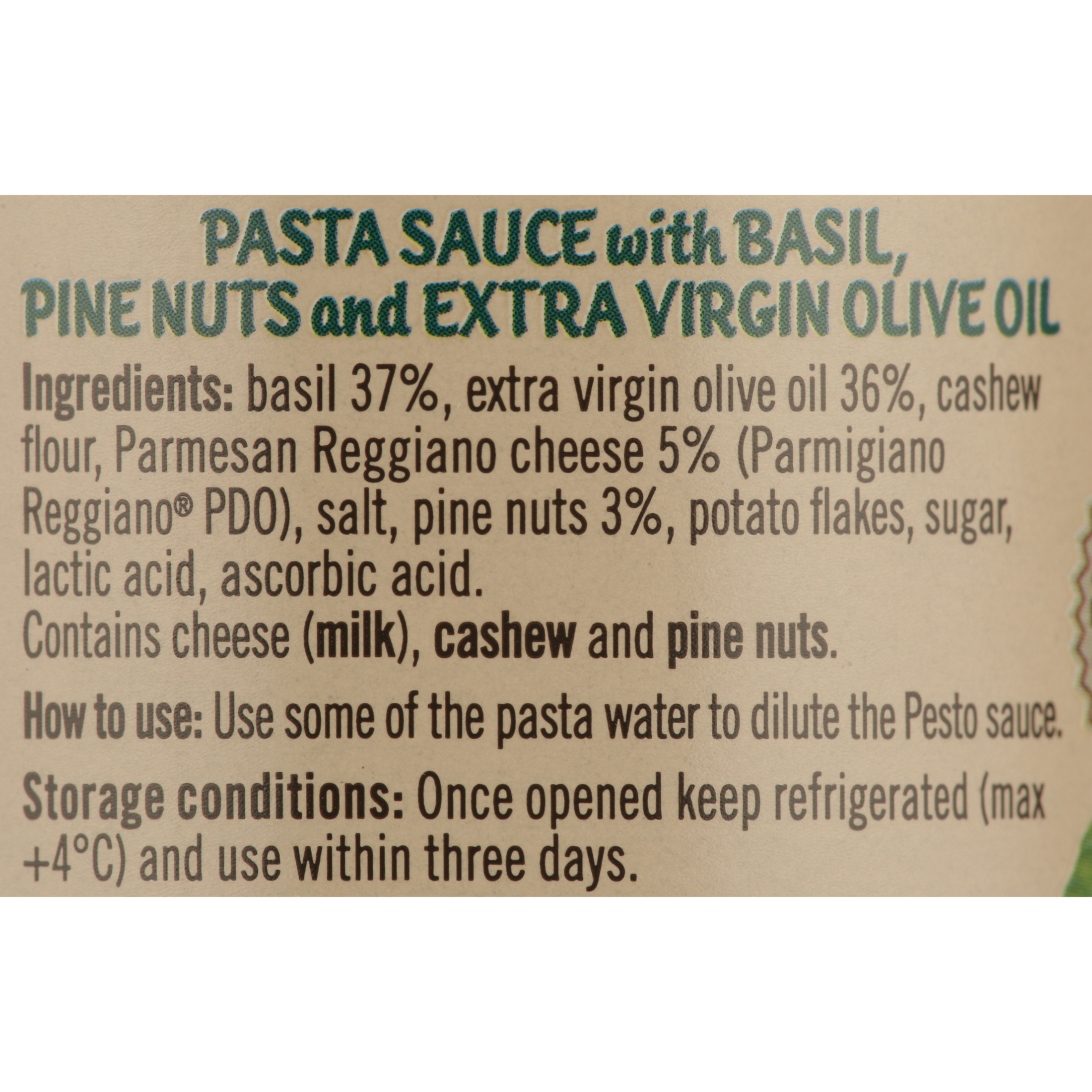 De Cecco Pesto Alla Genovese Pasta Sauce with Extra Virgin Olive Oil, 7 oz Jar (Ready-to-Use)