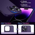 thumbnail image 4 of OriginalFit Slim Case for iPhone 14 Pro 6.1'', Ultra Thin Sturdy Protective Phone Case with Full Camera Protection & Anti-Scratch & No Fingerprint Hard Matte Back Cover, Silky-Touch, Purple, 4 of 15