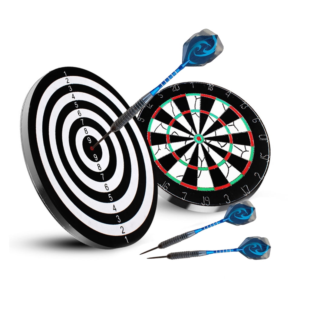 Set of 12 Pieces Steel Tip Darts, Not Easy to Break and Bend Professional 22g Steel Tip Darts with Aluminum Alloy Shaft