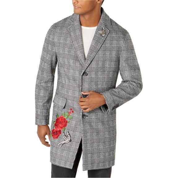 I.N.C Mens Walt Winter Top Coat, Black, Small