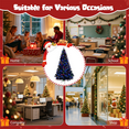 thumbnail image 6 of 6ft Christmas Tree, Pre-Lit Spruce Artificial Holiday Christmas ,with 920 Branch Tips and 280 Color Led Changing Lights with 11 Lighting Modes, For Halloween ,Xmas Decoration, 6 of 9