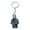 Black, variant on Electronic Robot Keychain Rainbow Color Keychains Colorful Bag Charm Decoration Hip-Hop Punk Rings
