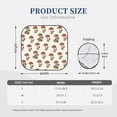 thumbnail image 2 of Kdxio Red Mushrooms Print 2-Piece Sun Shade Front Windshield - Foldable Car Front Window Sunshades For Most Sedans Suv Truck, 2 of 6