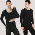 thumbnail image 3 of Men's Plush Thermal Innerwear & Underwear Set Clothes Cotton Tops and Pants, 3 of 8
