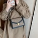 thumbnail image 3 of Bolso retro con solapa para mujer, bolso de mensajero a cuadros de PU (negro) Tmvgtek Oficina Multiescena Multifunción, 3 of 9