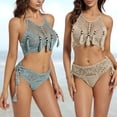thumbnail image 5 of ZPAQI Womens Crochets Bkini Side String Bkini Set 2Pieces Swimsuit Bathing Suit, 5 of 13