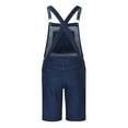 thumbnail image 4 of Men Denim Shorts Bib Overall Casual Fashion Solid Breast Pocket Denim Shorts Straight Type Overalls Summer Jumpersuit H59, 4 of 6