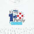 thumbnail image 4 of Inktastic It's My First Family Cruise Girls Baby Dress, 4 of 5