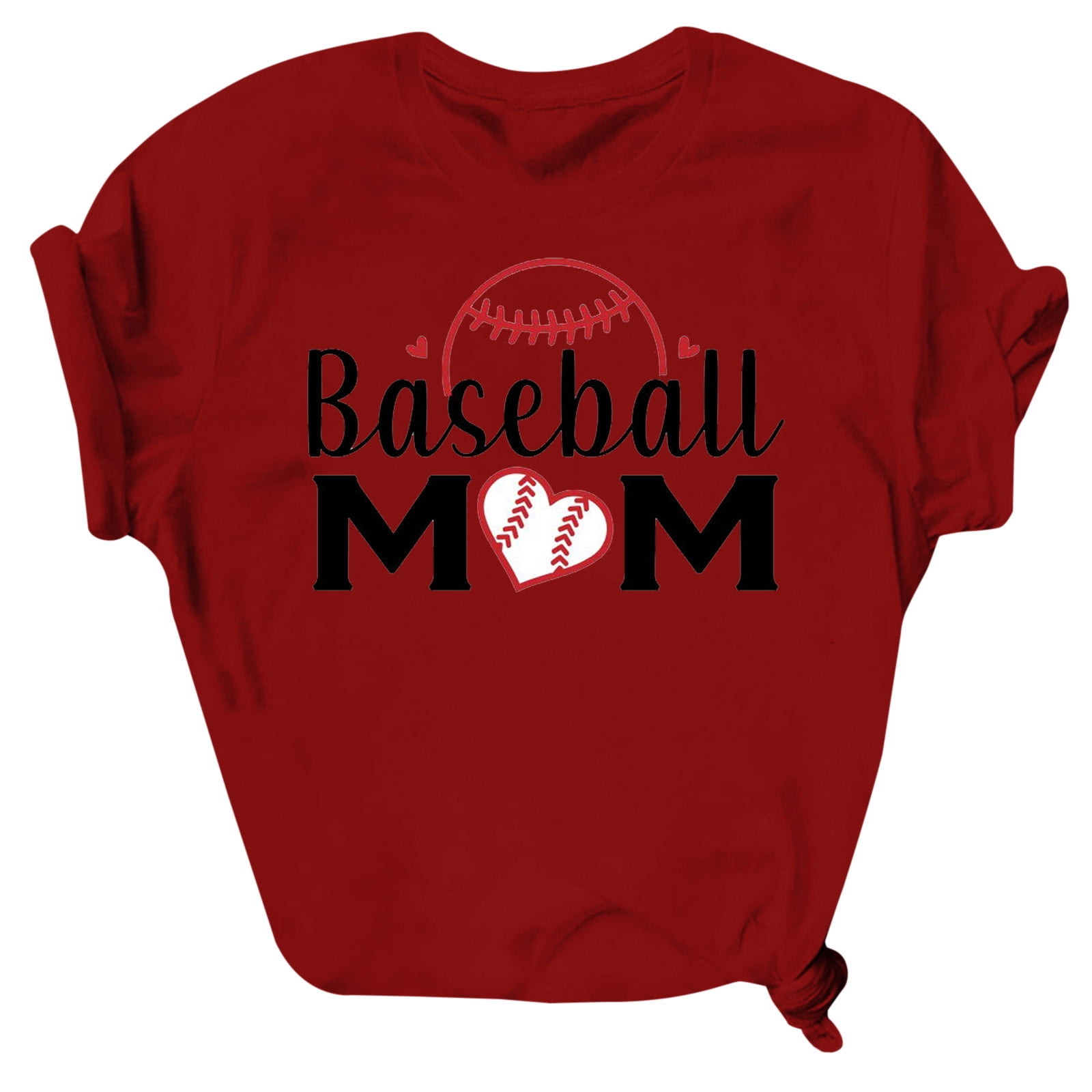 Lilgiuy Baseball Mom Shirts for Women Fashion Baseball Mama Letter