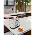 thumbnail image 3 of Blue Gnomes Toaster Cover 2 Slice, Small Kitchen Appliance Covers, Coffee Snowflake Winter Rustic Toaster Oven Cover with Loop, Bread Machine Cover Polyester Dust Cover Protection, 3 of 4
