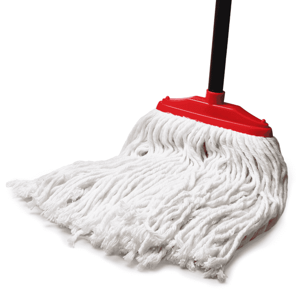 Zthluyc Indoor Cotton Heavy Duty Mop with 52-inch Adjustable Iron Handle (Red)