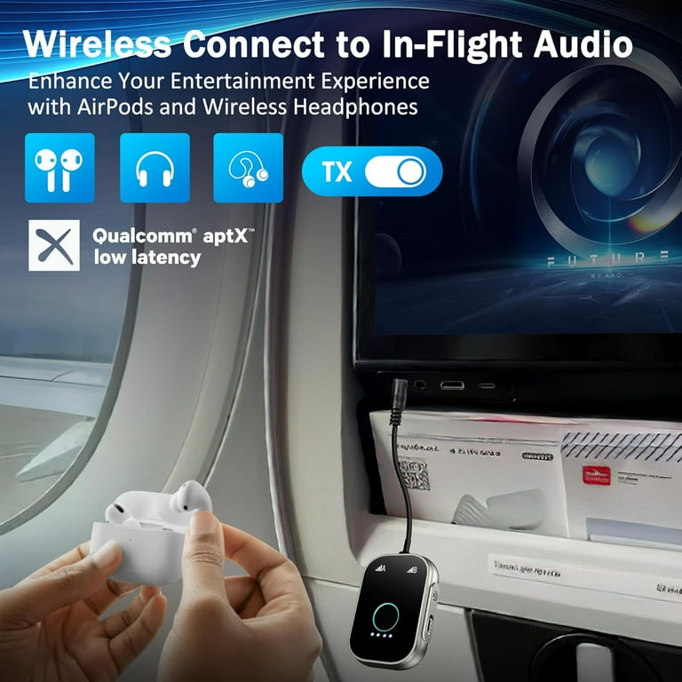 Airfly Pro 2-in-1 Bluetooth Transmitter/Receiver Connect TVs