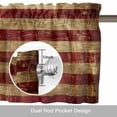 thumbnail image 6 of Independence Day Window Valance for Kitchen, Vintage American Flag Rod Pocket Short Curtain for Small Windows, Light Filtering Decorative Valance, 54 x 18 Inch, 1 Panel, 6 of 9