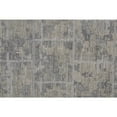 thumbnail image 5 of 8' Gray And Ivory Abstract Hand Woven Runner Rug, 5 of 6