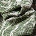 thumbnail image 4 of Well Woven Medusa Khalo Modern Moroccan Green 2'7" x 9'10" Runner Indoor Outdoor Rug, 4 of 7