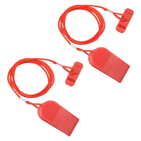 2PCS Treadmill Universal Safety Key Running Machine Key Magnet Treadmill Key Rectangle Red