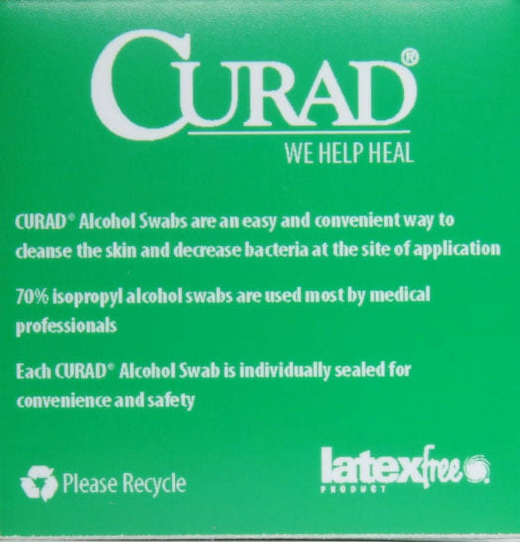 Curad Alcohol Prep Pads, 100 Count