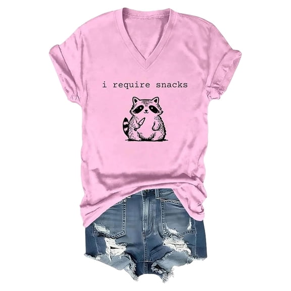 WEIWEN Womens Clothing Women's Retro Bull Graphic T Shirt Funny Western Country Tees Summer Short Sleeve Light Pink, M