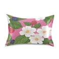 thumbnail image 7 of Yayeee Pillowcase Standard Size Set of 2 Satin Wrinkle Resistant Pillow Case, White Flowers, 7 of 7