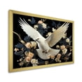 thumbnail image 2 of Designart "Dove Bird in Blue and White II" Animals Framed Wall Art Decor - Modern White Dove Entryway Framed Wall Art Print, 2 of 6