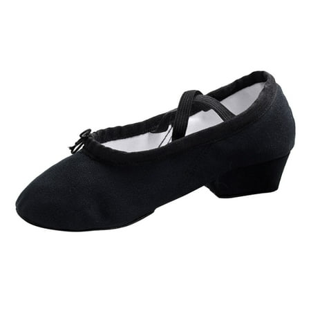 

Cathalem Women s Canvas Dance Shoes Soft Soled Training Shoes Ballet Shoes Sandals Dance Casual Shoes Black 41